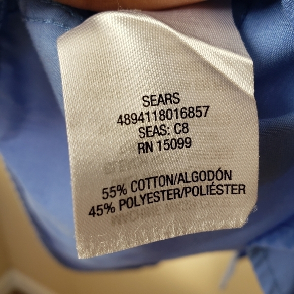 DAVID TAYLOR Casual Men's Blue Buttoned Shirt - Picture 5 of 5